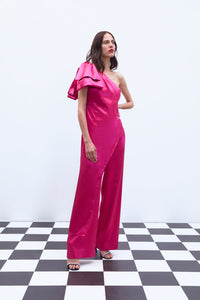 LIMITED EDITION SATIN WIDE-LEG TROUSERS