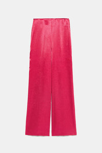 LIMITED EDITION SATIN WIDE-LEG TROUSERS